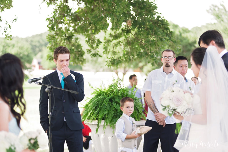 Outdoor summer wedding at Lonestar Mansion in Burleson by Texas wedding photographer Cristy Angulo | View More: http://cristyangulo.wpengine.com