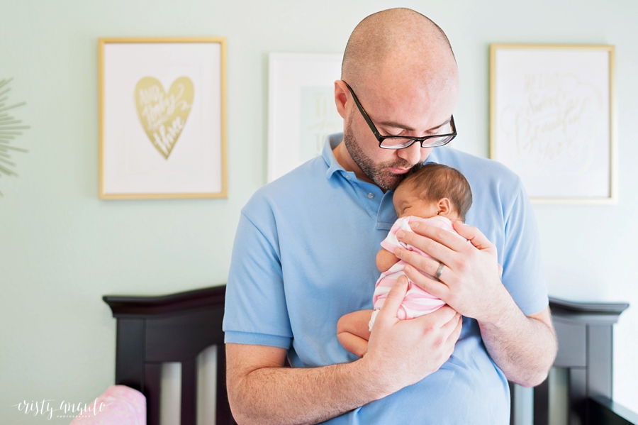 Garland lifestyle newborn session at home by Dallas lifestyle newborn photographer Cristy Angulo Photography | www.cristyangulo.com