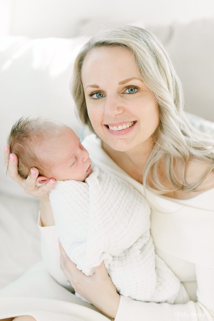 Austin Studio Lifestyle Newborn Session by Austin Newborn Photographer Cristy Angulo | www.cristyangulo.com